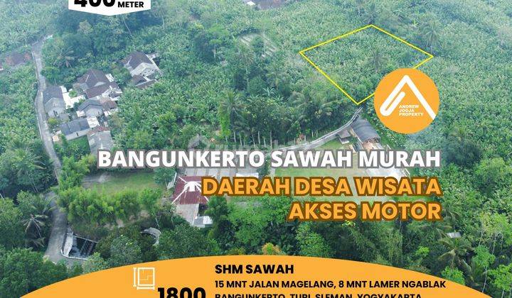 Tanah Sawah Turi Bangunkerto Desa Wisata Akses Motor 1