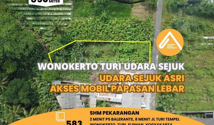 Tanah Turi Wonokerto Udara Sejuk Parit Bersih Dekat Balai Desa 1