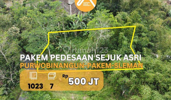 Jual Tanah Pekarangan Pakem Udara Sejuk Asri  1