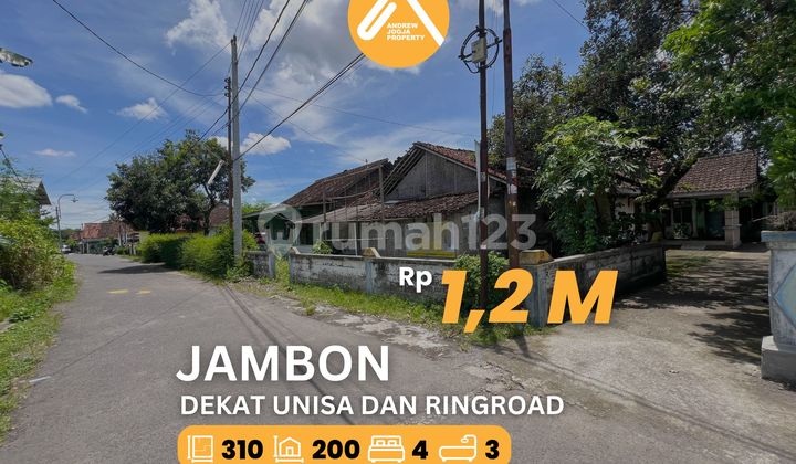 Tanah Dekat Barat Ringroad Kampus Unisa Akses Papasan Lebar