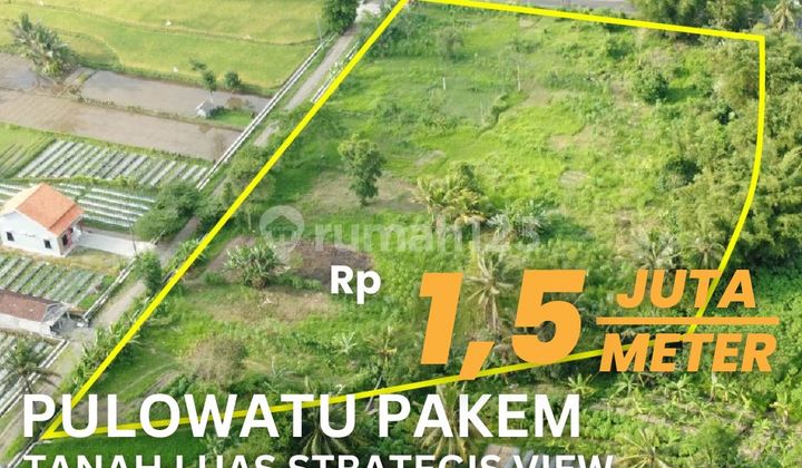 Jual Tanah Pekarangan Pakem Ukuran Luas Pinggir Jalan View Gunung Sawah Pinggir Sungai