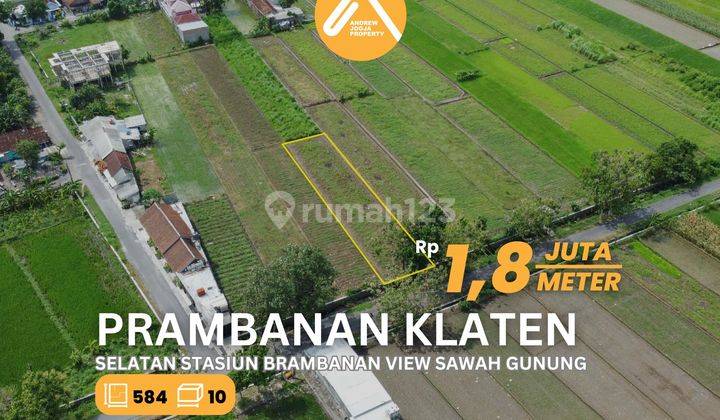 Jual Tanah Sawah Prambanan Selatan Stasiun Ka Bramaban  1