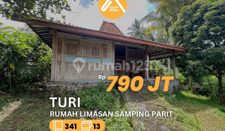 Jual Rumah Limasan Lawas Turi Pinggir Parit Akses Mudah 1