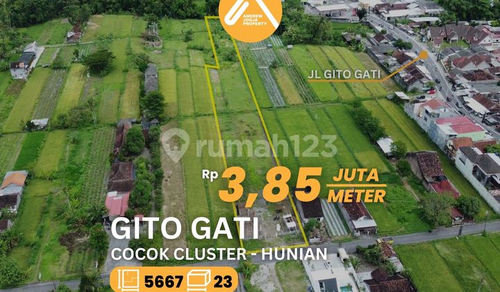 Jual Tanah Jalan Gito Gati Area Exclusive Homestay dan Hunian Pinggir Sungai 
