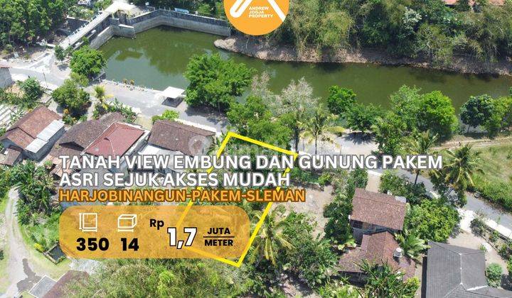 Tanah Pekarangan Pakem View Embung Dan Gunung Sejuk Asri 1