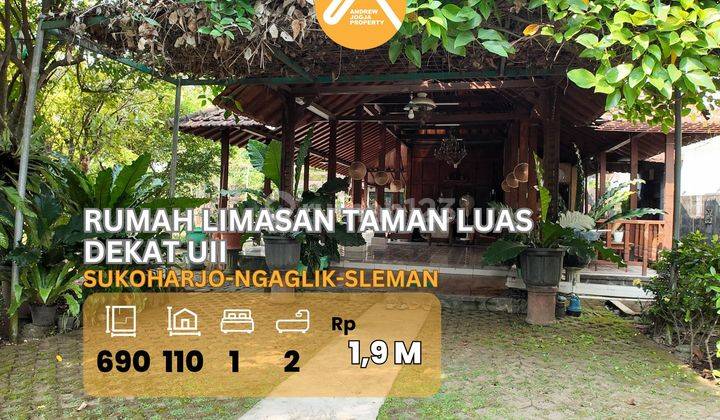 Rumah Limasan Dekat Uii Jalan Kaliurang Akses Mudah Taman Luas 1