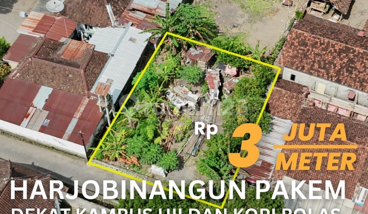Land for Sale Near UII, Kaliurang Road and Kopi Rolas
