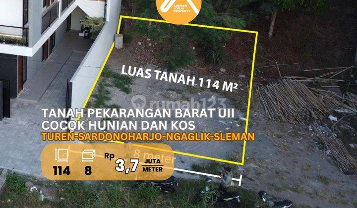 Tanah Pekarangan Dekat Kampus Uii Cocok Kos Dan Hunian  1