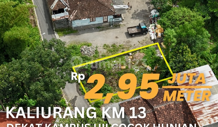 Land for Sale on Jalan Kaliurang Km 13.5, Near UII Kaliurang
