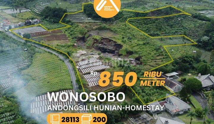 Jual Tanah Wonosobo Andongsili View Indah Pinggir Jalan Kontur Menarik 1