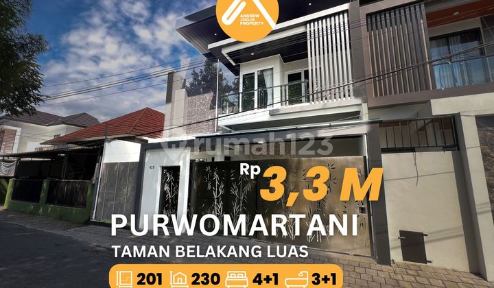 Jual Rumah Mewah Purwomartani Dekat Pamela 7 Taman Belakang Luas