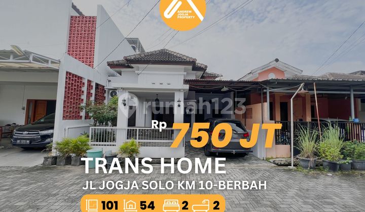 For Sale House on Jogja Solo Road Km 10 Berbah Behind Trans Home