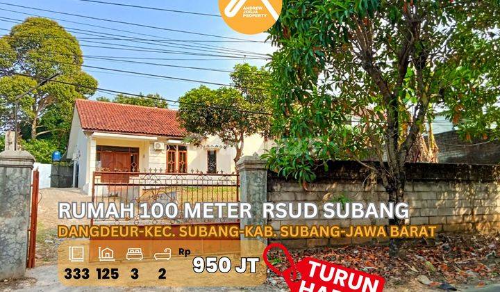 Rumah Dekat Rsud Subang Akses Jalan Lebar Bonus Tanah Luas Turun Harga 1