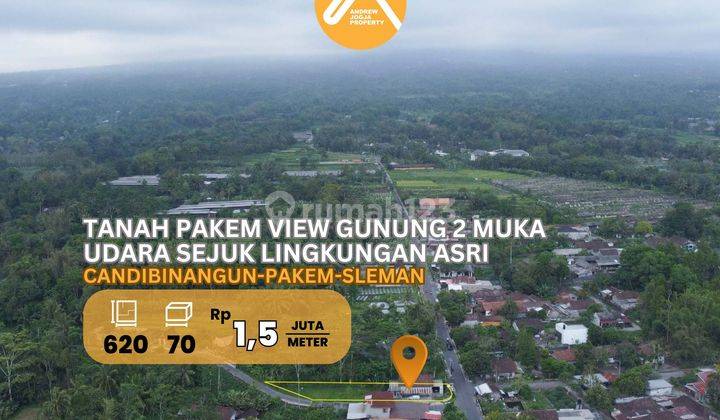 Jual Tanah Pakem View Gunung Udara Sejuk Lingkungan Asri 1