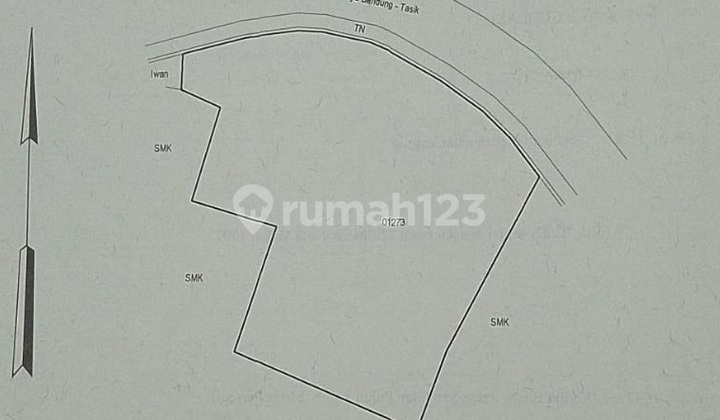 Strategic Land for Sale - Blubur Limbangan, Cijolang, Garut Ideal for Boarding House / Rental - Location in Front of Factory