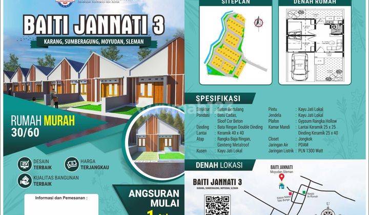 Rumah Subsidi Plus Murah Di Moyudan Sleman 1