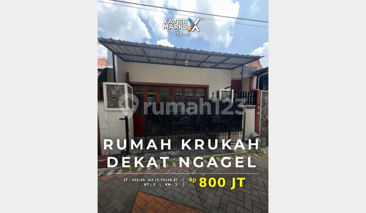 Rumah Murah di Krukah, dekat Ngagel dan  Univ PGRI Adi Buana, SBY 1