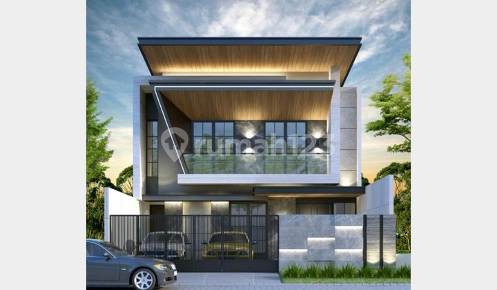 Rumah Baru, Mewah dengan Fasad Modern di Pakuwon City, Surabaya