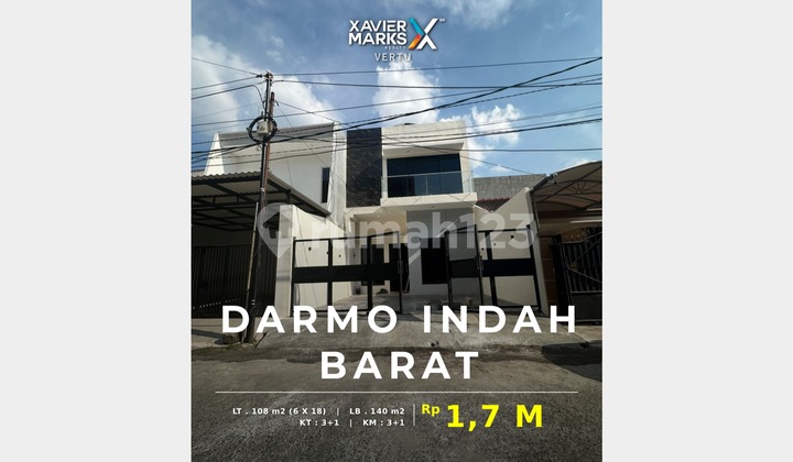 Rumah New 2 Lantai Bagus & Murah di Darmo Indah, Surabaya Barat