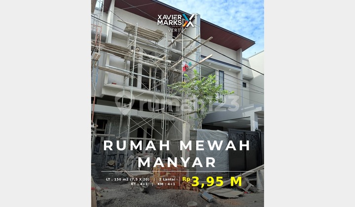 Rumah Mewah, New Gress dan Strategis di Manyar, Surabaya