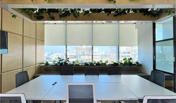 Office Space Lippo Thamrin, Jakarta Pusat, Combine Unit, Good Unit Furnished, Nice Layout City View 2