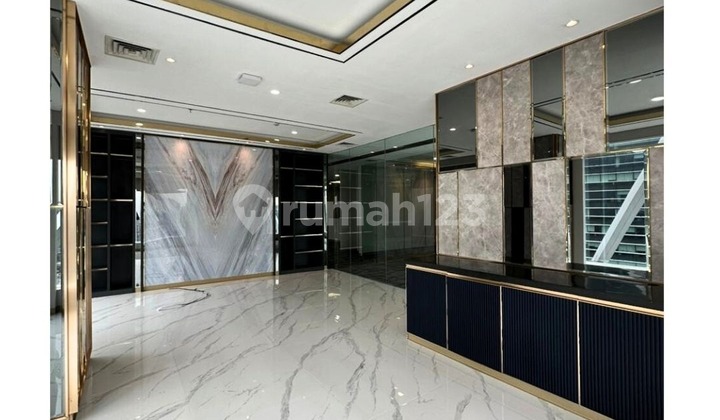 OFFICE SPACE EQUITY TOWER IN SCBD, AREA 333 SQM WITH ELEGANT INTERIOR, SEMI-FURNISHED CONDITION READY FOR USE, HIGH FLOOR, FACING KUNINGAN VIEW.