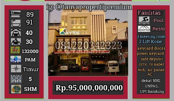 Hotel Aktif Bintang 3 Sangat Strategis Di Jalan Setiabudi Bandung 1
