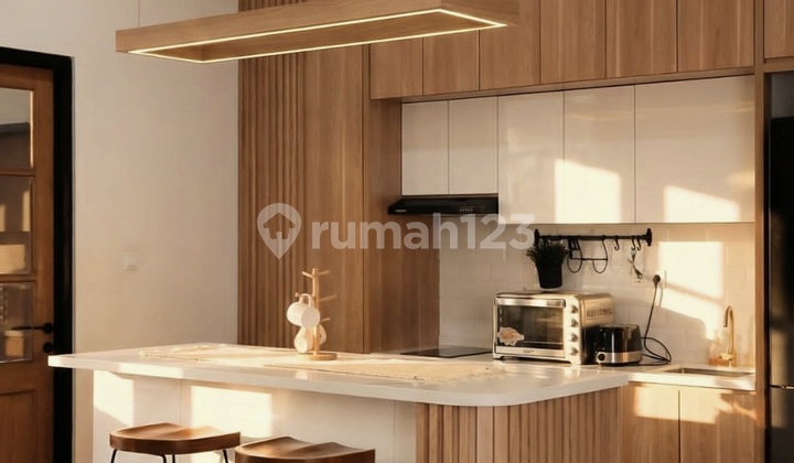 4.2M Gading Serpong Rumah Tropical Modern Lebar 8 Semifurnished