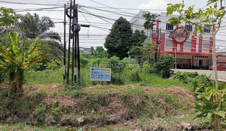 Disewakan Tanah Tepi Jalan Besar Jl. Soekarno Hatta Pekanbaru 1