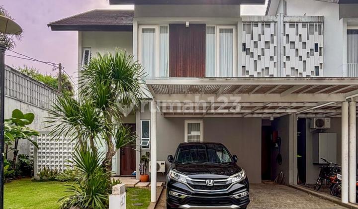 Dijual Rumah Modern Secondary Terawat Siap Huni Dalam Cluster Eksklusif yang Aman, Tenang, dan Nyaman di Bintaro, Tangerang Selatan