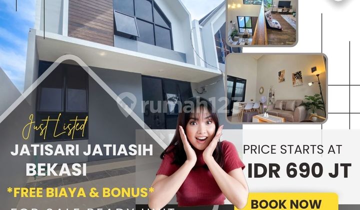 JATISARI BEKASI RUMAH SCANDINAVIA 2 LT READY FREE BIAYA & PAJAK 255A JATISARI BEKASI RUMAH SCANDINAVIA 2 LT READY FREE BIAYA & PAJAK 255A