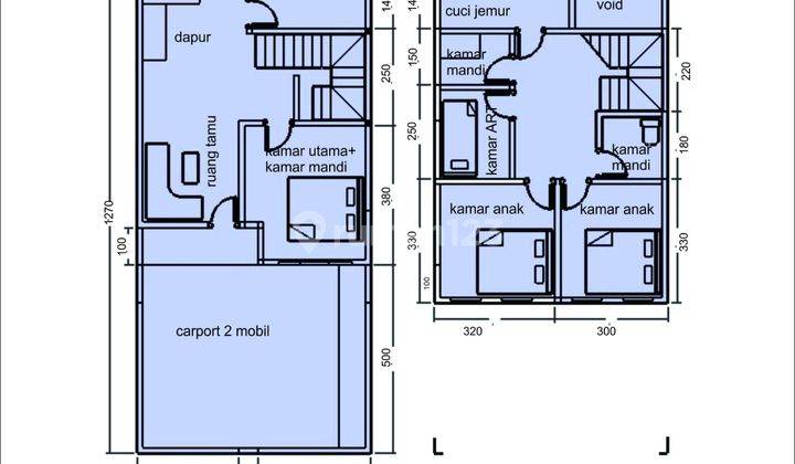 RUMAH BARU 2 LT ON PROGRESS DI SETU CIPAYUNG SHM IMB DiJAMIN AMAN S160 3