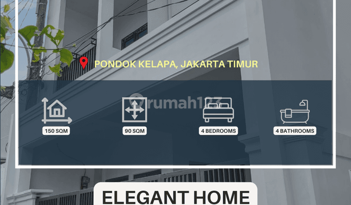 Pd Kelapa Rumah Baru Ready 2,5 Lt Ada Rooftop Dekat Kalimalang S274a 1