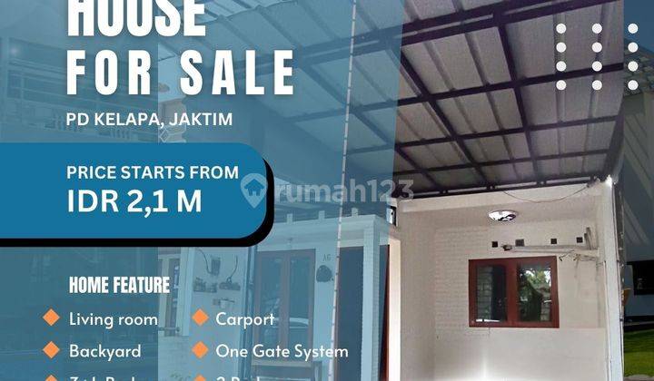 Pd Kelapa Jaktim Rumah 2 Lt Dalam Cluster Akses Bagus Furnished S49 1