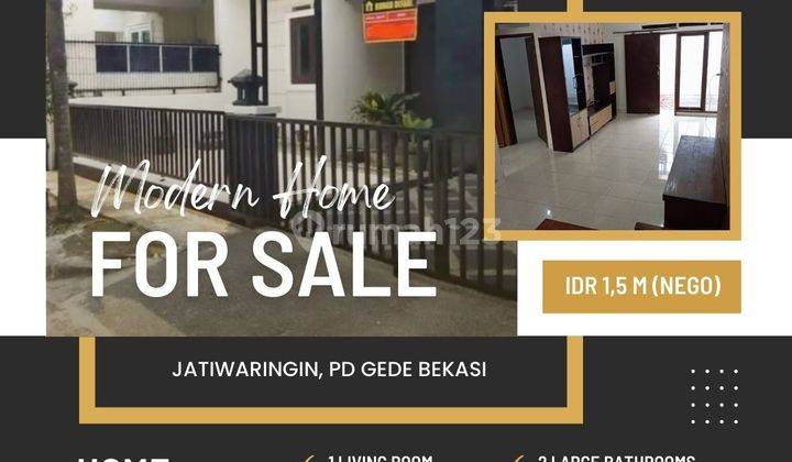 Jatiwaringin Pd Gede Rumah 1 Lt Dalam Komplek Bina Lindung Siap Huni S560 1