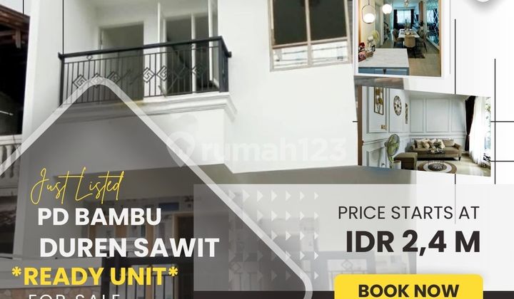  PD BAMBU RUMAH BARU MINIMALIS 3 LT AKSES 2 MOBIL BEBAS BANJIR ACP111