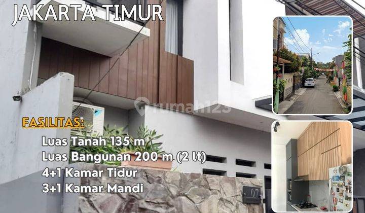  Rawamangun Jakarta Timur Rumah 2 Lt Baru Renovasi Siap Huni S647 1