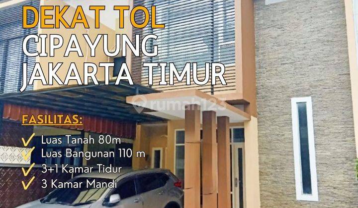 Cipayung Jakarta Timur Rumah Cluster 2 Dekat Pintu Tol S597 1