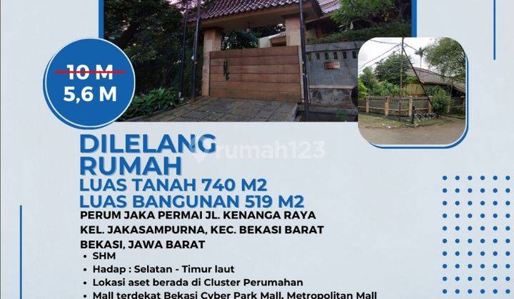  Dilelang Jakapermai Bekasi Barat Rumah Pekarangan Luas 2 Lt Pg11 1