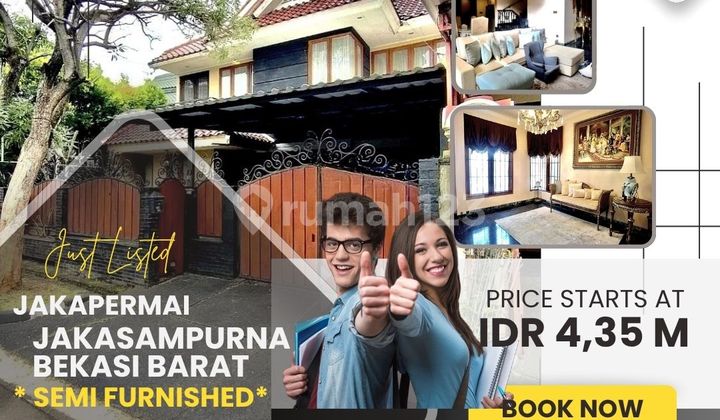  JAKAPERMAI BEKASI RUMAH MEWAH 2 LT TH 2018 JUAL SEMI FURNISHED DD280 1