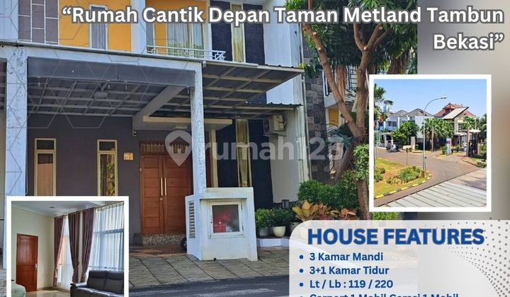 "Harga Termurah di Cluster Metland Tambun – Rumah 2 Lantai Depan Taman" S711