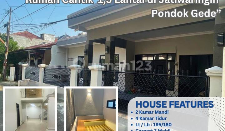 Rumah Cantik 1,5 Lantai di Jatiwaringin Pondok Gede S714