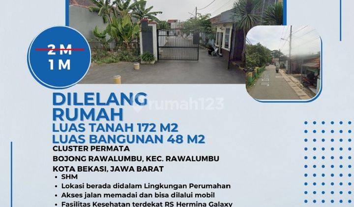  Dilelang Cluster Permata Bojong Rawalumbu Bekasi Rumah 1 Lt Pg08 1