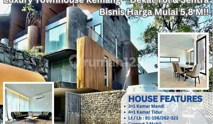 Townhouse Mewah 4 Lantai + Rooftop di Kemang – Lokasi Premium! DD326
