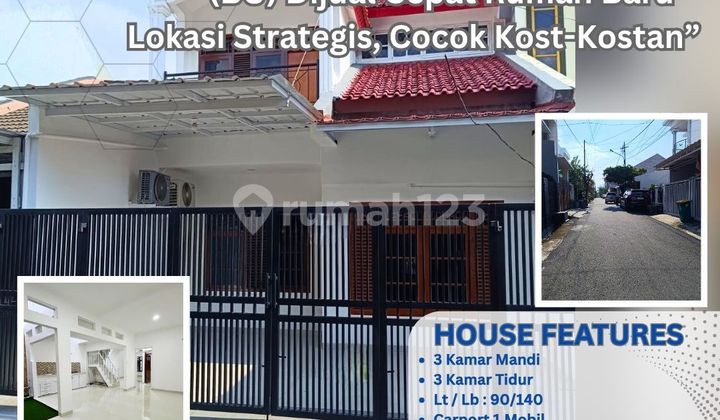 Rumah 2 Lantai Dalam Komplek Pondok Bambu – Jalan Lebar Muat 2 Mobil! S531A