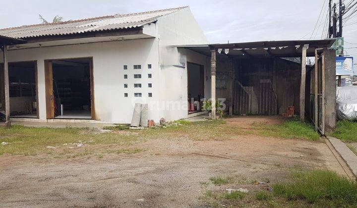 Disewakan Tanah Kavling Pinggir Jalan Utama Bonus Bangunan Untuk Usaha di Ujung Harapan Kaliabang Tengah Bekasi 1