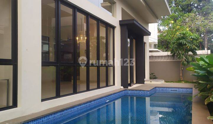 For Rent 2 Storey Nice House Hoek Semi Furnished With Swimming Pool At Cipete 1