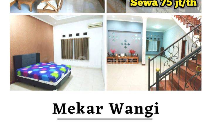 Disewakan rumah cantik, terawat, dan luas Mekar Wangi 2