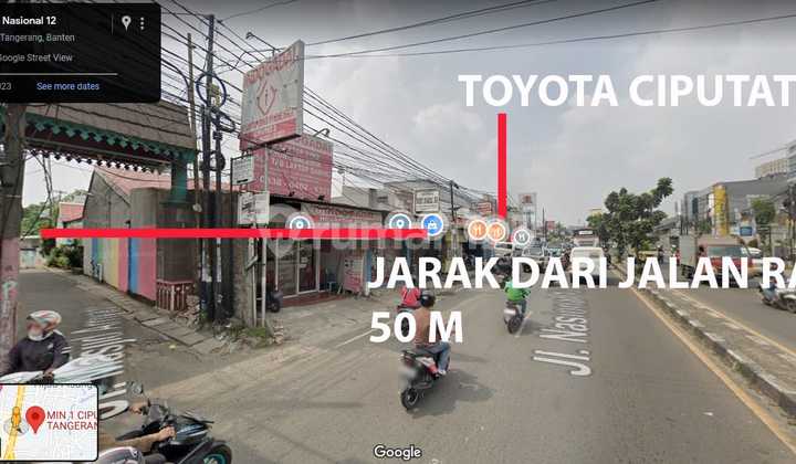 Tanah Ciputat Dewi sartika Super Strategis Dekat Pintu Tol Pamulang