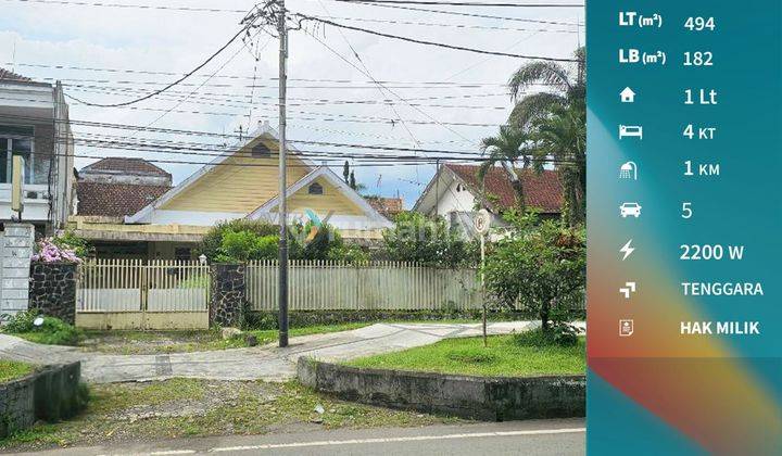 Rumah Luas Lokasi Pusat Kota di Jalan Raya Utama Dieng Malang 1